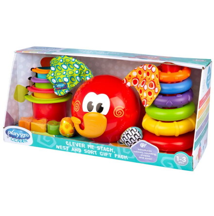 Playgro Clever Me Stack Sort And Nest Presentset