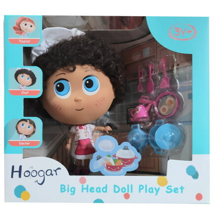 Big Head Doll Play Set 19cm, Kocktema