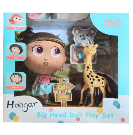 Big Head Doll Play Set 19cm, Zootema