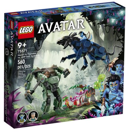 Lego Avatar Neytiri och Thanator mot AMP Suit Quaritch