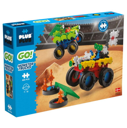 Plus-Plus Go! Monster Trucks, 600 delar