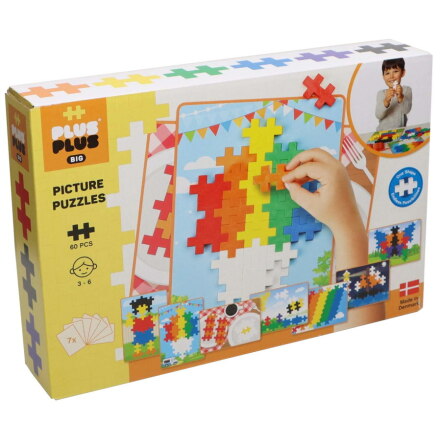 Plus-Plus BIG Bildpussel Basic, 60 delar