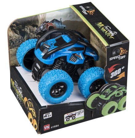 Speedcar Monster Buggy med Friktion, Bl