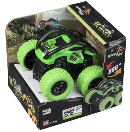 Speedcar Monster Buggy med Friktion, Grn