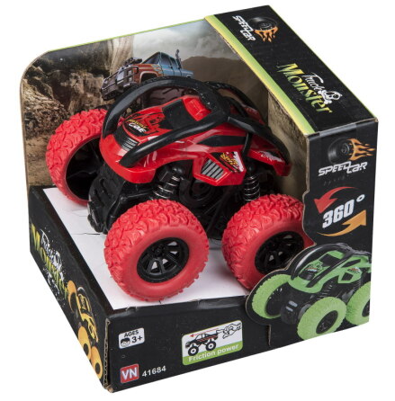 Speedcar Monster Buggy med Friktion, Rd