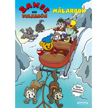 Mlarbok Bamse och Vulkann