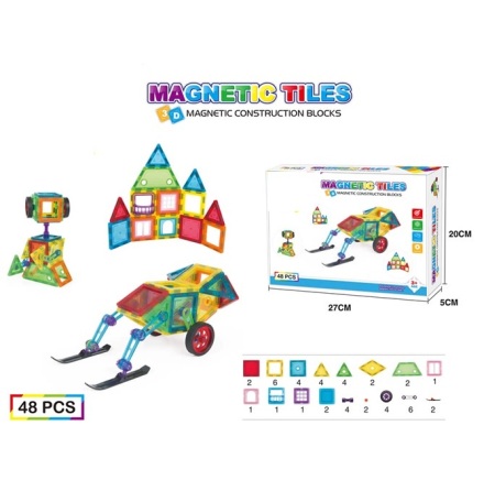 Magmaster, Magnetiskt Konstruktionslek, 48 delar