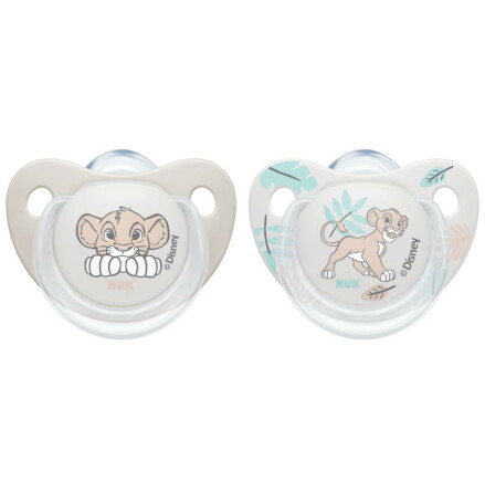 NUK Pacifier Trendline Silicon S2 Lion King, 6-18 mn