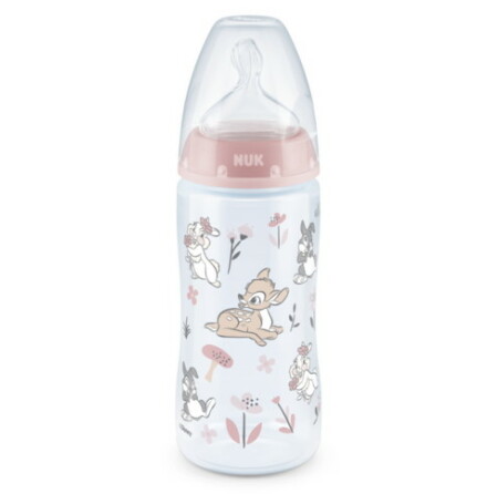 First Choice+ Temperature Bottle PP, 300ml, Bambi