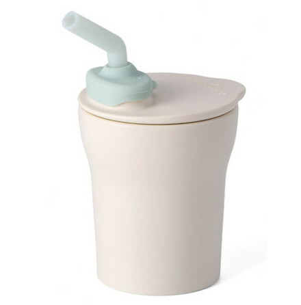 Miniware 1-2-3 Sip! Cup, Vanilla/Aqua