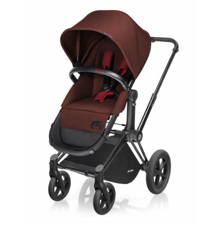 Cybex Priam 2-in-1 Seat & Liggdel, Mars Red inkl. All Terrain Matt Black Chassi