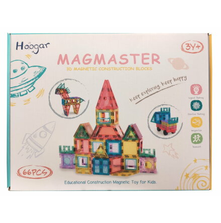 Magmaster, Magnetiskt Konstruktionslek, 66 delar