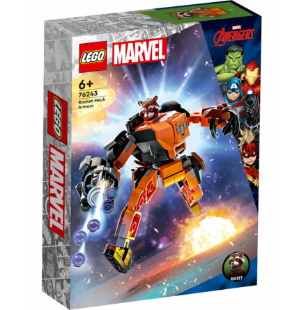 Lego Super Heroes Rocket i robotrustning