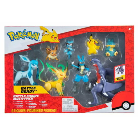 Pokémon Battle Figure Multi Pack, 8-pack (inkl deluxe action)