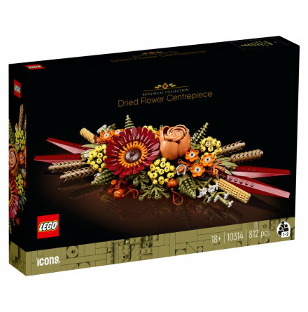 Lego Icons Prydnad med torkade blommor