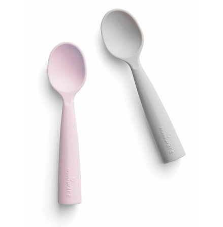 Miniware Training Spoon Set, Grey/Pink