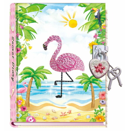 Dagbok med lås, Flamingo