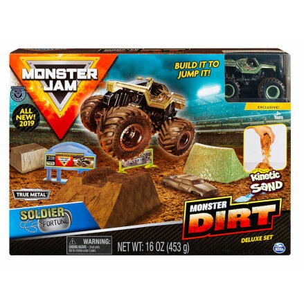 Monster Jam Dirt Playset Deluxe, Soldier of Fortune