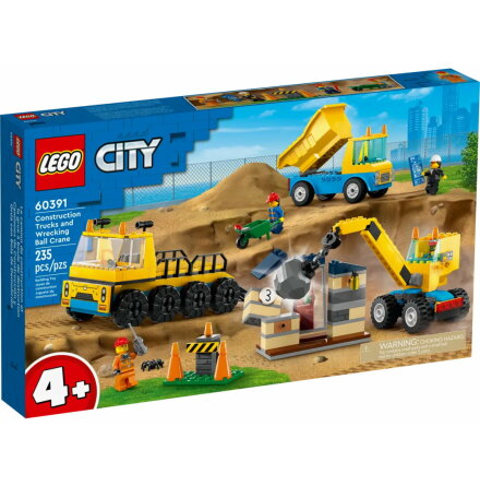 Lego City Byggfordon och kran med rivningskula