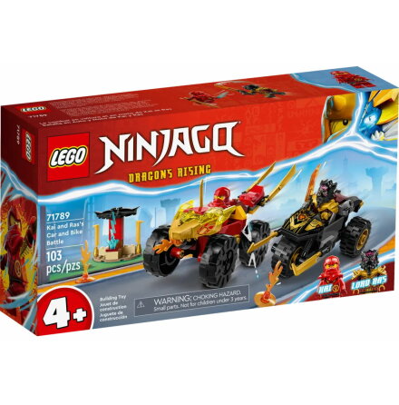 Lego Ninjago Kais och Ras bil- och motorcykelstrid