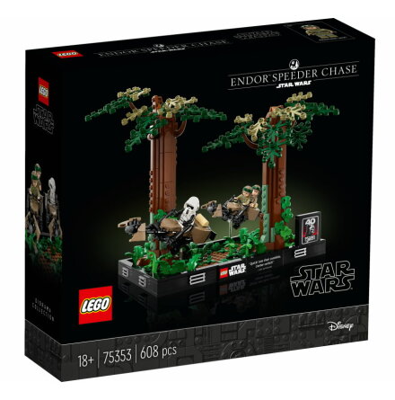 Lego Star Wars Endor Speeder Chase Diorama