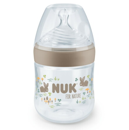 NUK for Nature Nappflaska Silikon 150 ml, Beige