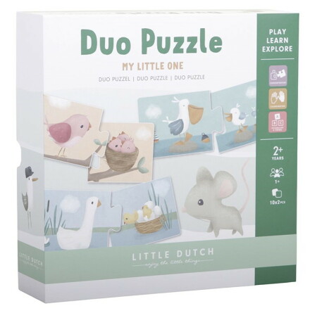 Little Dutch Duo Puzzle, Flowers & Butterflies