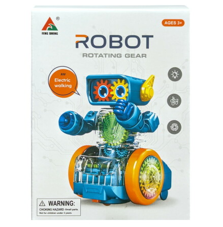 Robot med roterande kugghjul, 18cm