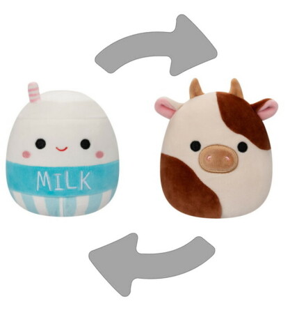 Squishmallows Flip a Mallows 13 cm P17 Melly Milk Carton/Ronnie Cow
