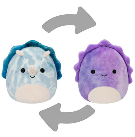 Squishmallows Flip a Mallows 13 cm P17 Jerome Blue Dino/Deliliah Purple Dino