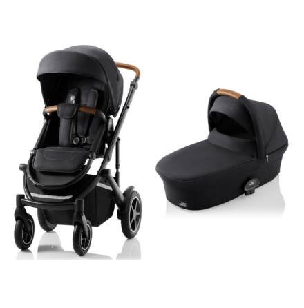 Britax Smile III Duovagn, Fossil Grey/Brunt Handtag