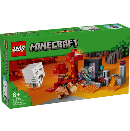 Lego Minecraft Attack vid Nether-portalen