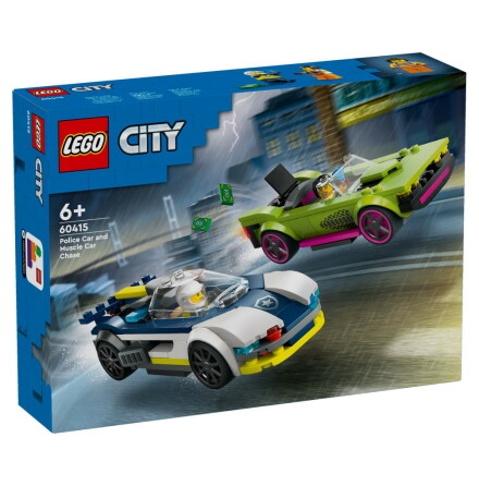 Lego City Jakt med polisbil och muskelbil