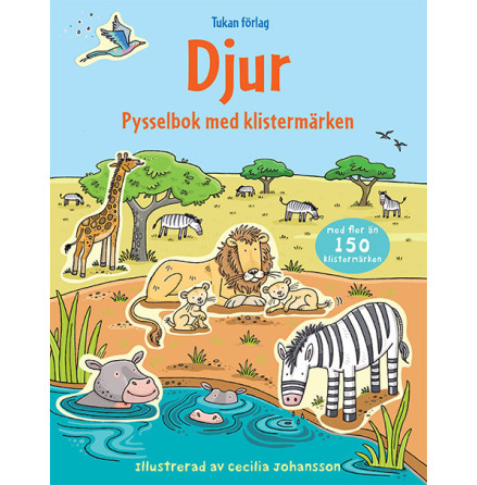 Djur - pysselbok med klistermrken