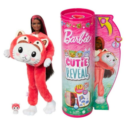 Barbie Cutie Reveal Kitty in Red Panda Costume