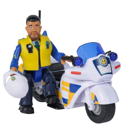 Brandman Sam Polismotorcykel med figur