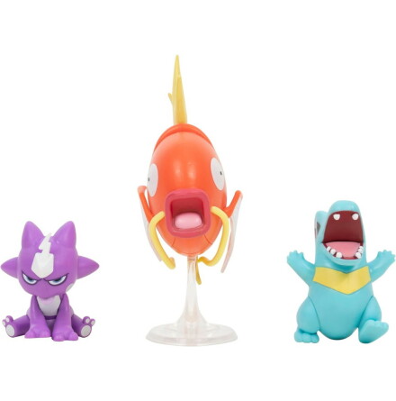 Pokmon Battle Figure Set, 3-pack, Toxel + Totodile + Magikarp