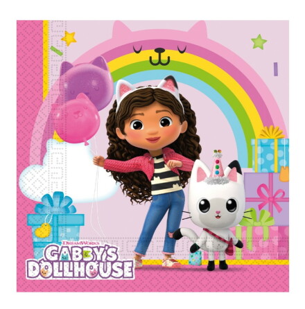 Servetter Gabbys Dollhouse, 20-pack