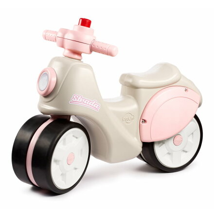 Falk scooter Strada med tysta hjul, Krm/Rosa