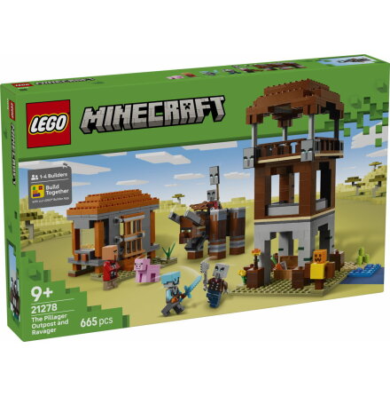 Lego Minecraft Plundrarvakttorn och vildtjur