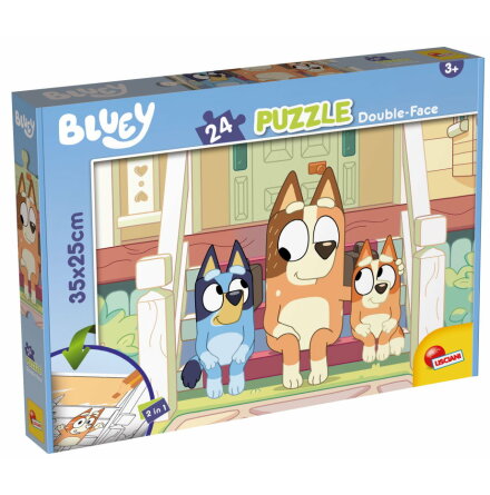 Bluey Pussel, Utomhus, 24-bitar-2-i-1, Lisciani