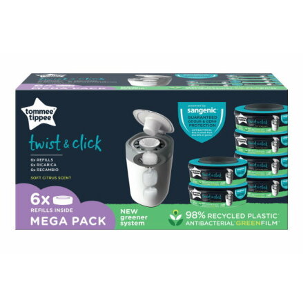 Tommee Tippee Twist & Click Refill 6-Pack