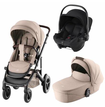 Britax Smile 5Z Duovagn Teak inkl Baby-Safe CORE, Space Black