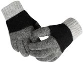 Bratten Wool Glove, Anthracite & Black