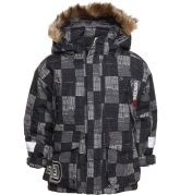 Harlow Mönstrad Barnjacka, Black Quilt