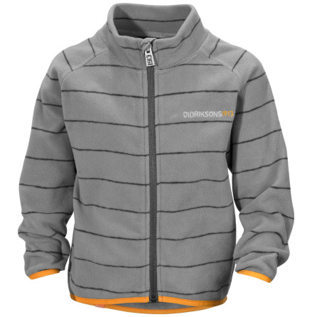 Monte Mnstrad Microfleece Barnjacka, Metal Stream