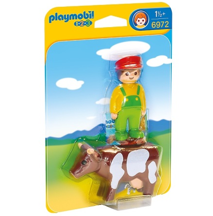 Playmobil Bonde med Ko