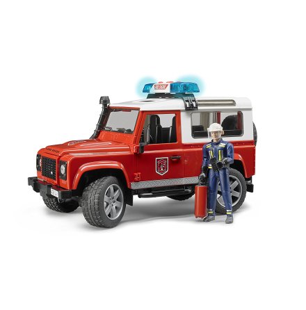Bruder Land Rover Defender Station Wagon Brandbil inkl. brandman