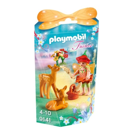 Playmobil lvflicka med hjortkalvar