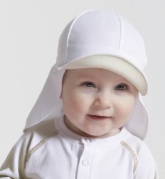 Sunseal Flap Hat UPF 50+, Vit/Vit
